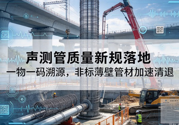 香坊声测管质量新规落地，一物一码溯源，非标薄壁管材加速清退